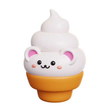 Cornet de glace  3D Icon