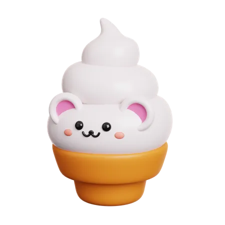 Cornet de glace  3D Icon