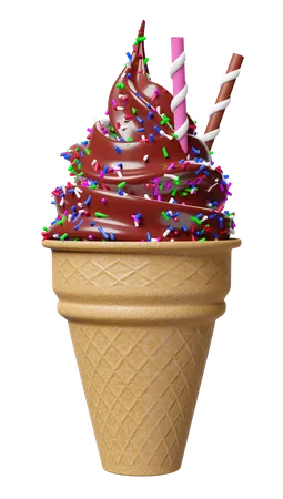 Cornet de glace  3D Icon