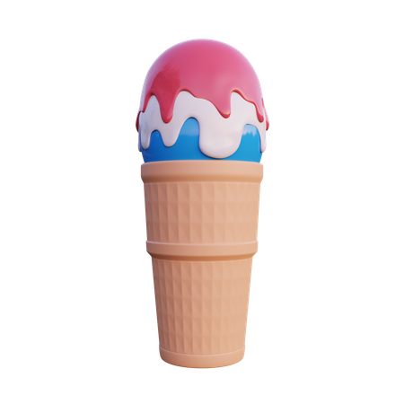 Cornet de glace  3D Icon