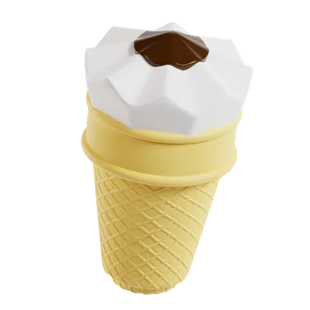 Cornetto  3D Icon