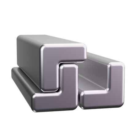 Cornière en acier  3D Icon