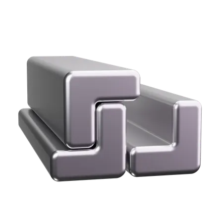 Cornière en acier  3D Icon