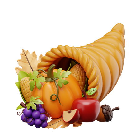 Cornucópia  3D Icon