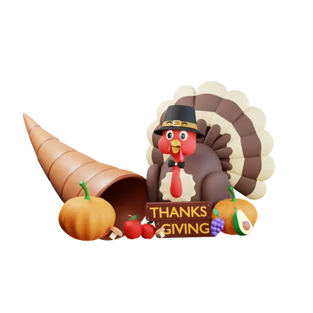 Cornucopia  3D Icon