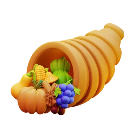 Cornucopia  3D Icon