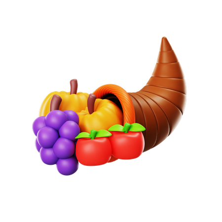 Cornucópia  3D Icon