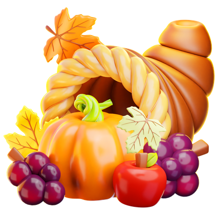 Cornucópia  3D Icon
