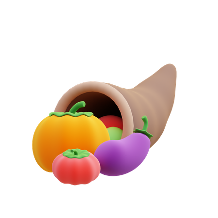 Cornucopia  3D Illustration