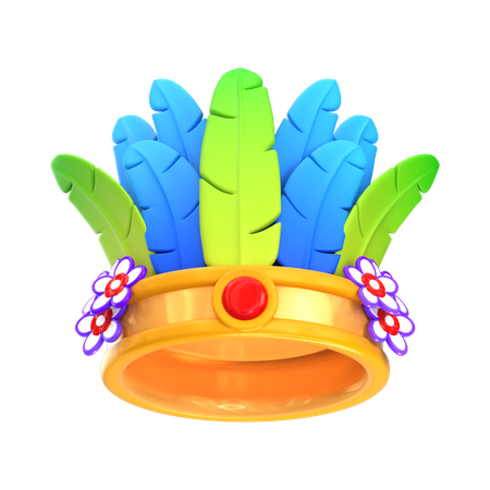 Coroa de carnaval  3D Icon