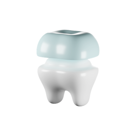 Coroa de dente  3D Icon