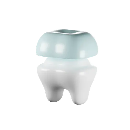 Coroa de dente  3D Icon