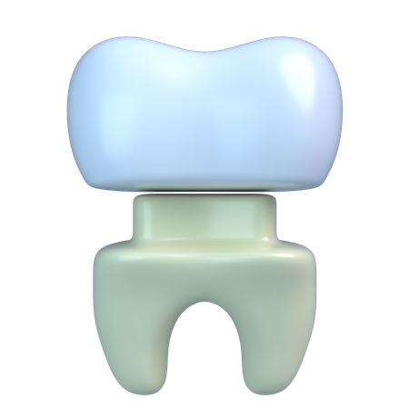 Coroa de dente  3D Icon
