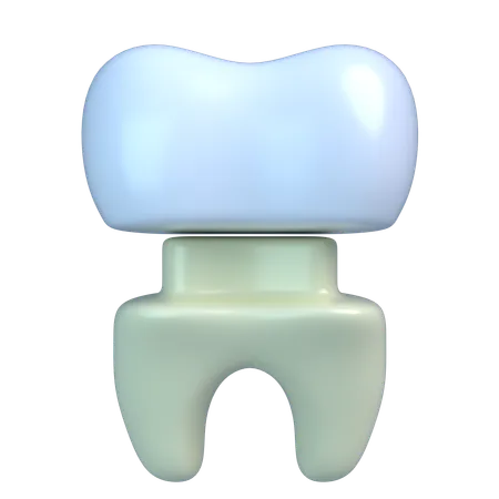 Coroa de dente  3D Icon