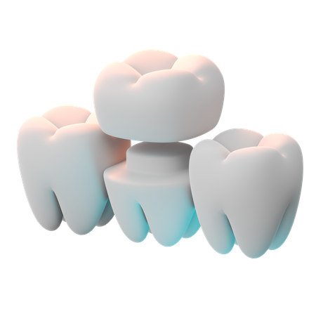 Coroa de dente  3D Icon