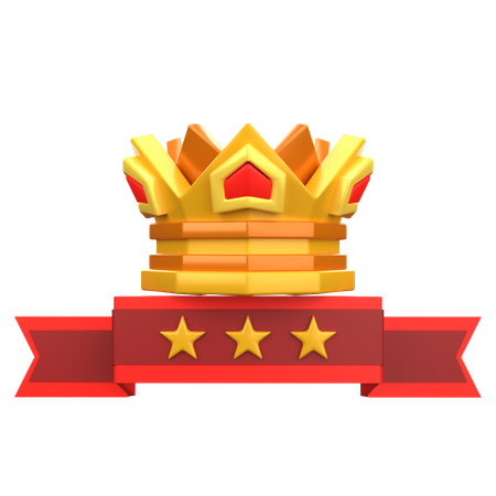 Coroa de ouro  3D Icon