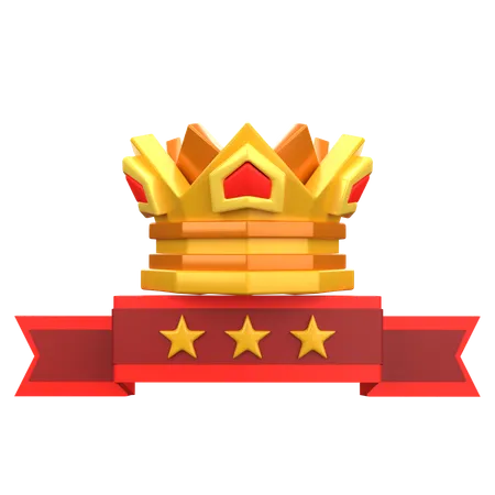 Coroa de ouro  3D Icon