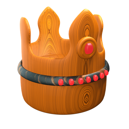 Coroa real  3D Icon