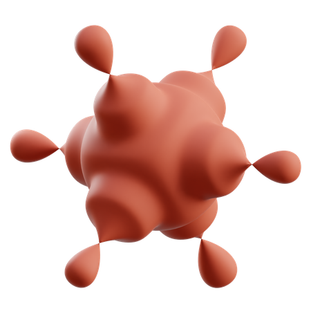 Corona Abstract Shape  3D Icon