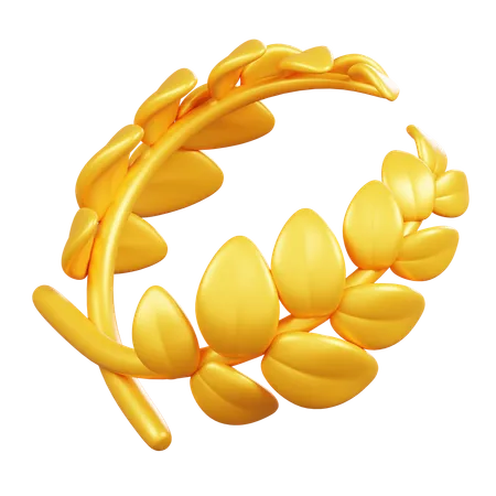 Corona de laurel  3D Icon
