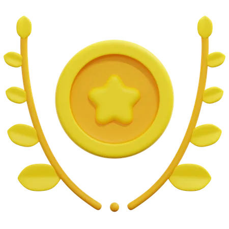 Corona de laurel  3D Icon