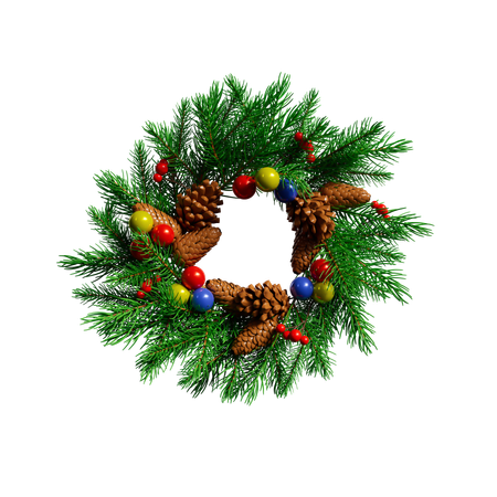 Corona de Navidad  3D Icon