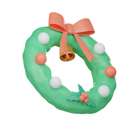 Corona de Navidad  3D Icon