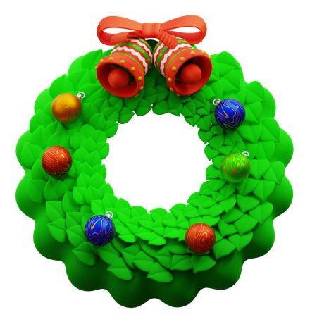 Corona de Navidad  3D Icon