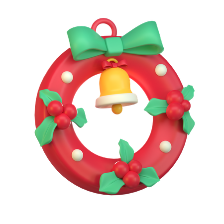 Corona de Navidad  3D Icon