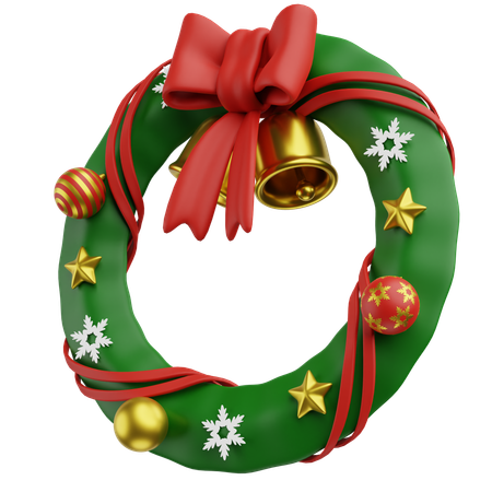 Corona de Navidad  3D Icon