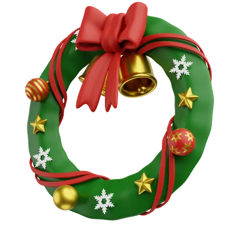 Corona de Navidad  3D Icon