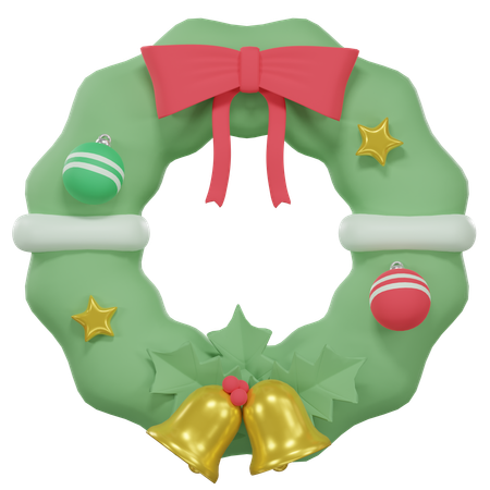 Corona de Navidad  3D Icon