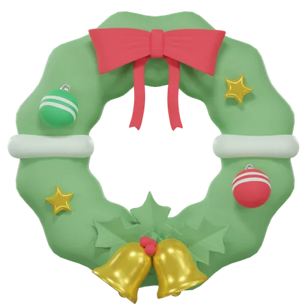 Corona de Navidad  3D Icon