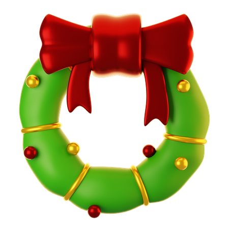 Corona de Navidad  3D Icon