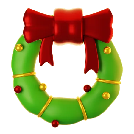 Corona de Navidad  3D Icon