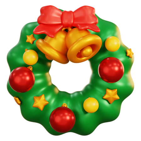 Corona de Navidad  3D Icon