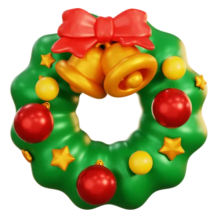 Corona de Navidad  3D Icon