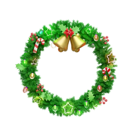 Corona de Navidad  3D Icon