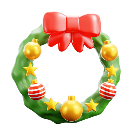 Corona de Navidad  3D Icon