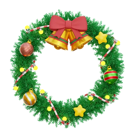 Corona de Navidad  3D Icon