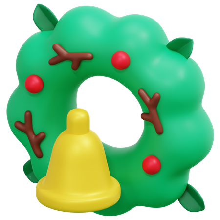 Corona de Navidad  3D Icon