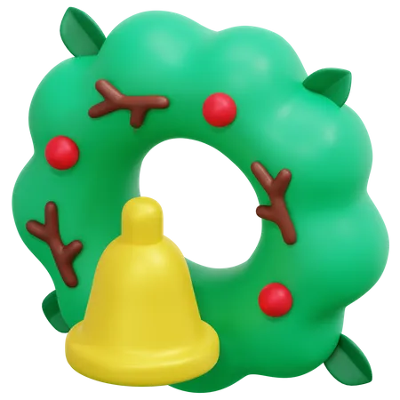 Corona de Navidad  3D Icon