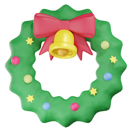 Corona de Navidad  3D Icon