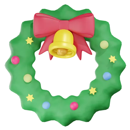 Corona de Navidad  3D Icon