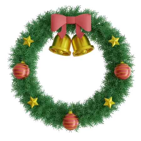 Corona de Navidad  3D Icon