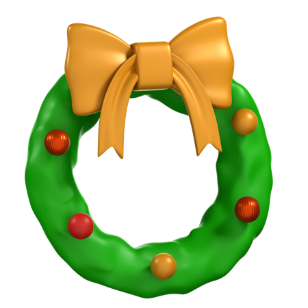 Corona de Navidad  3D Icon