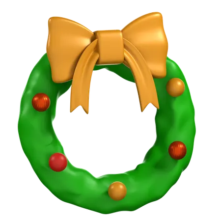 Corona de Navidad  3D Icon