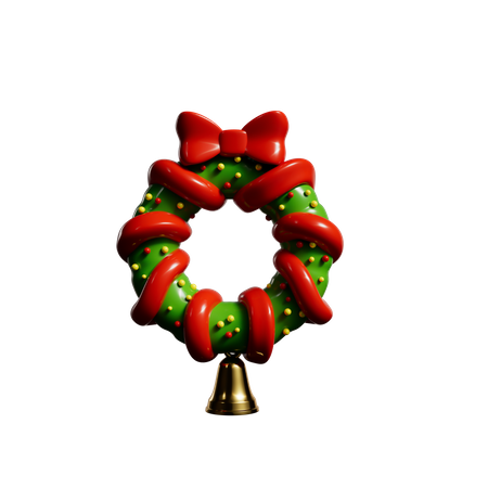 Corona de Navidad  3D Icon