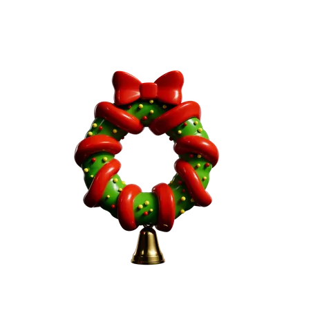 Corona de Navidad  3D Icon