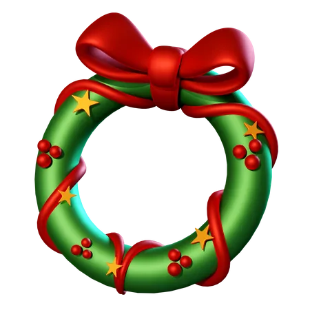 Corona de Navidad  3D Icon